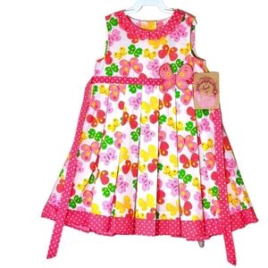 Sugah & Honey Butterfly Spot Sun Dress With Applique 4T